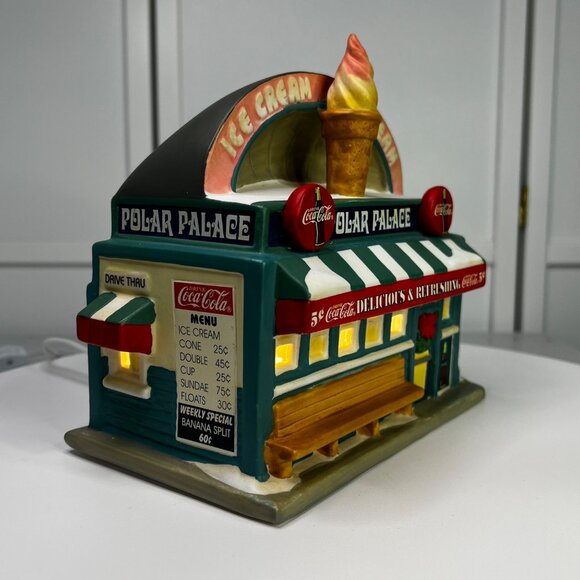 Polar Palace Ice Cream Shop Coca-Cola Town Square Lighted Building From 1999 - Picture 3 of 11